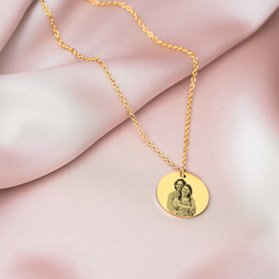 Halskette Fotogravur