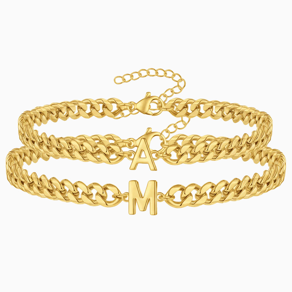 Initial Gold Partnerarmbänder