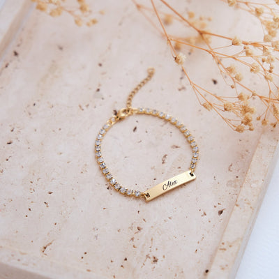 Tennis Armband mit Gravur - OTANTO